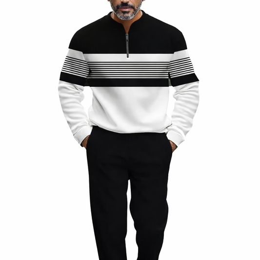 Hugo- Conjunto para hombre jersey y pantalón con estampado gráfico.